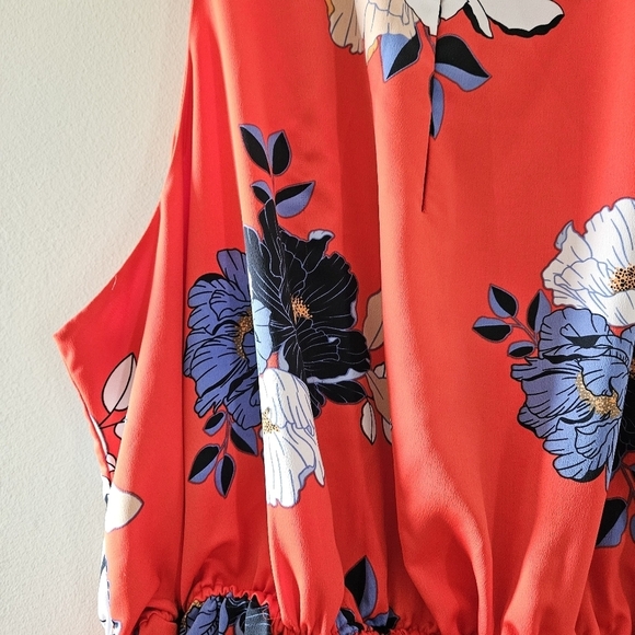 Rachel Rachel Roy Concetta Floral Print High Low Midi Femenine Dress Size 3X. - Picture 15 of 16